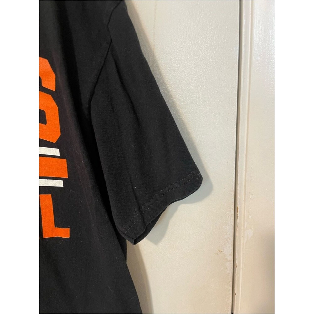 Mens NFL cincinnati Bengals black tee shirt logo athletic sz L football athletic - Picture 3 of 5